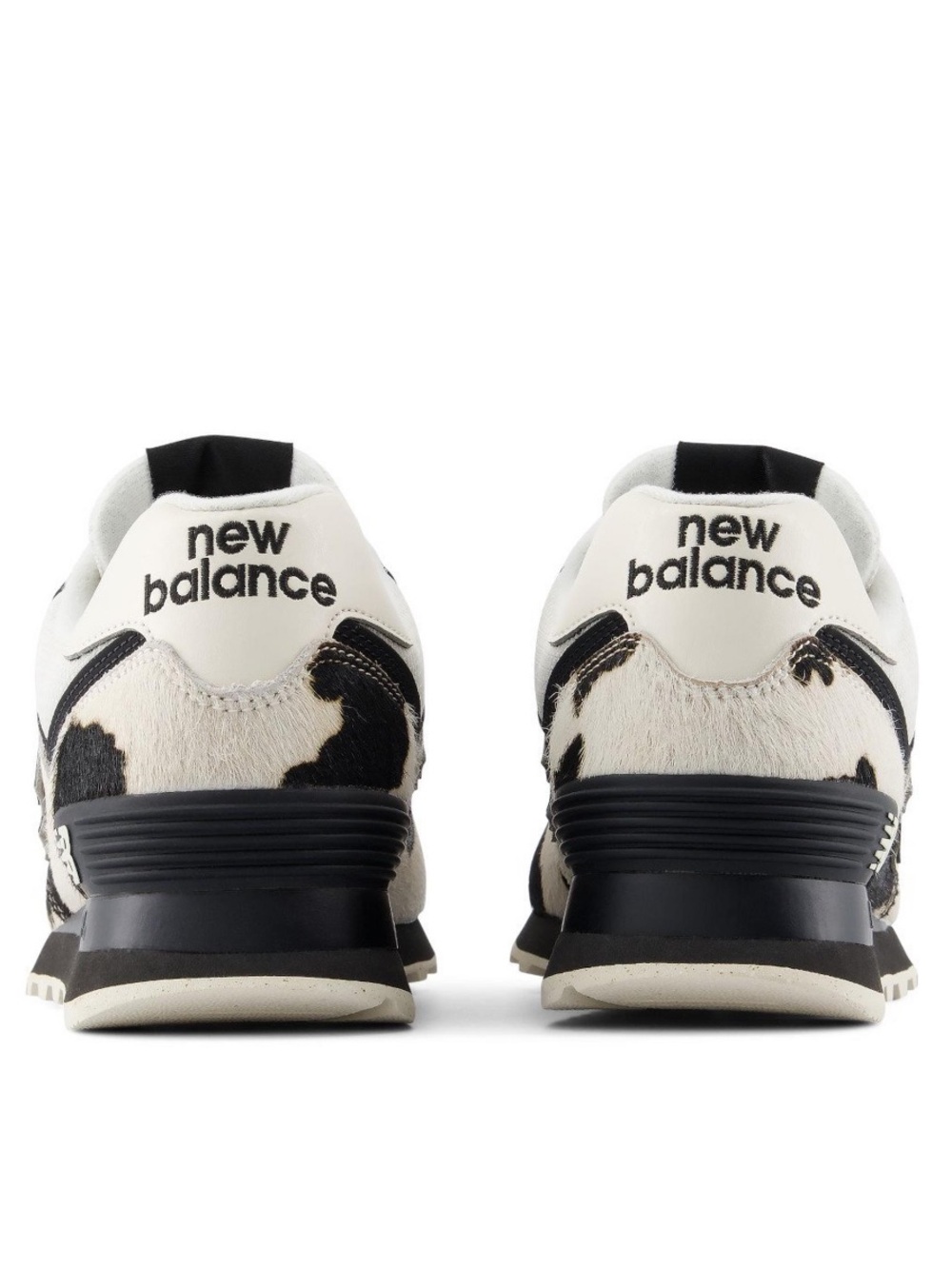 🐄 NEW BALANCE 574 COW PRINT BLACK WHITE 🐄 - Picture 5 of 5